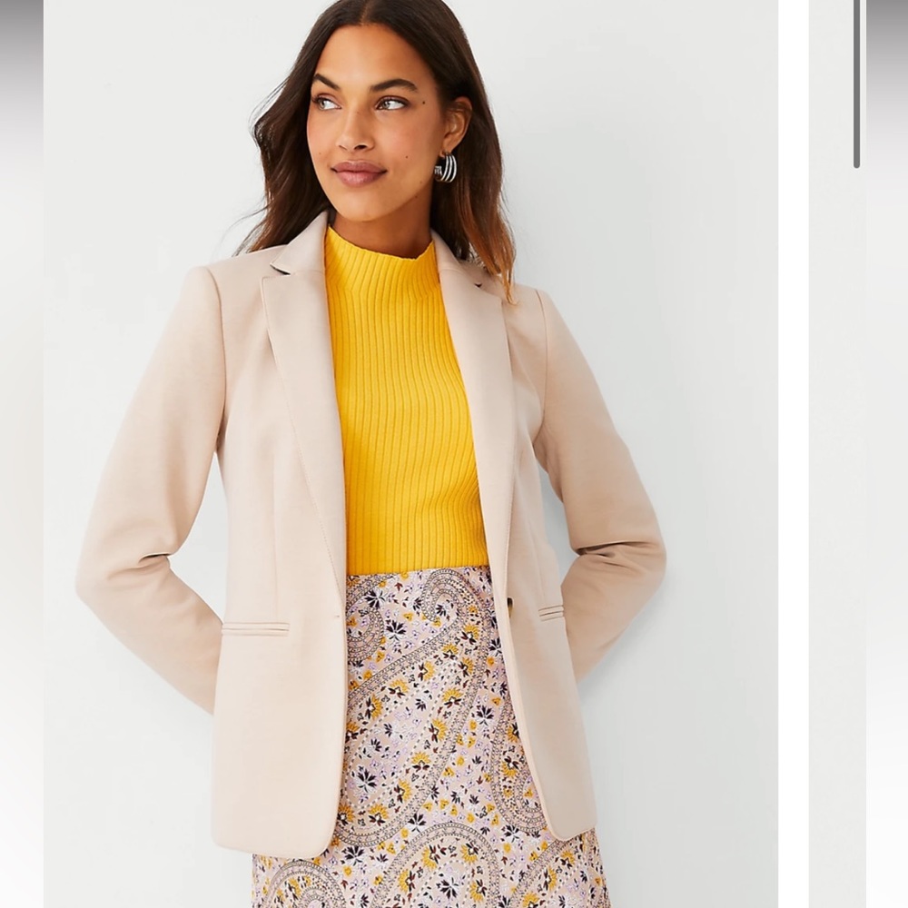 NWT Hutton Pearl Blush Blazer